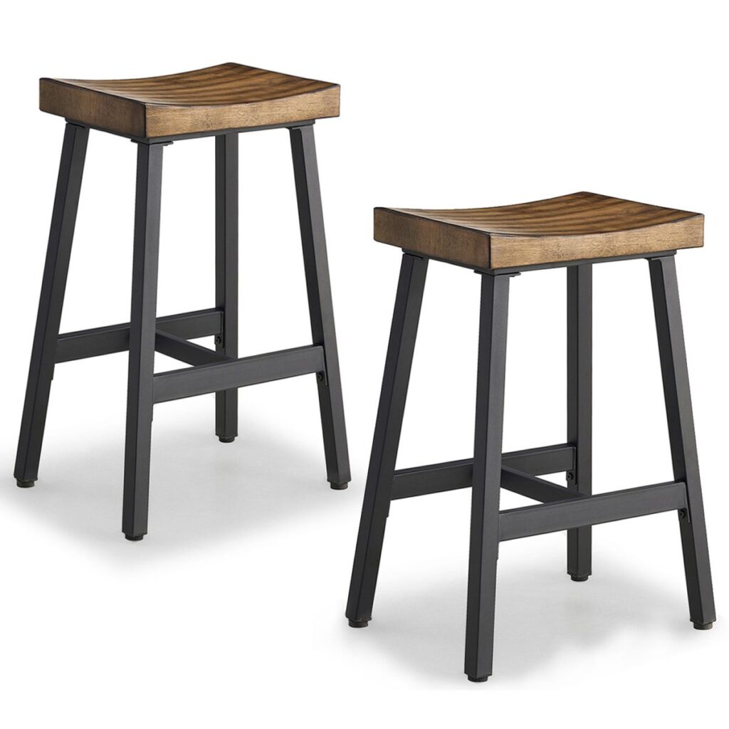 solid wood bar stools