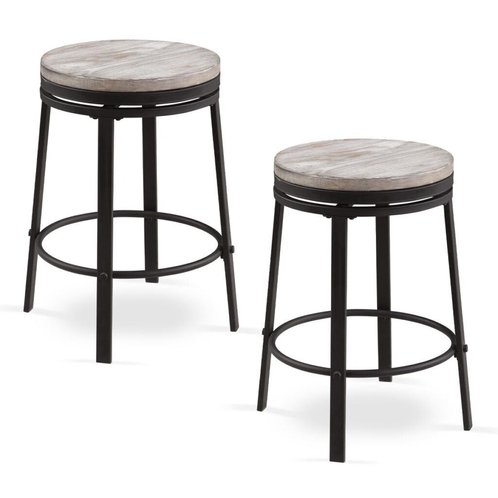 wood swivel bar stools